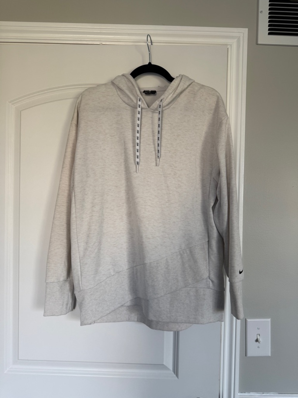 Nike Women’s Light Gray Hooded Sweatshirt
